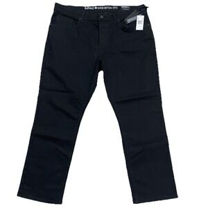 Buffalo David Bitton Men Black Denim Jeans 40x30 Evan-x Slim‎ Straight  NWT